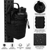 Tactical MOLLE Water Bottle Pouch – Adjustable Outdoor Utility Carrier Bag with Secure Straps
