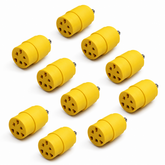 10Pcs Yellow Car Trim Clips – Automotive Plastic Screw Grommet Fasteners for Body Panels, Mouldings & Interior Trim