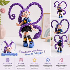 Cute Purple Cartoon Plush Toy Soft Stuffed Doll Anime Game Character Gift