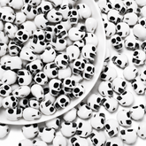 Cute Panda Face Craft Beads – Black & White Animal Beads for DIY Bracelets, Necklaces, Jewelry Making & Creative Crafts