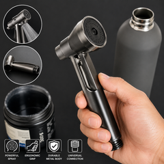 High-Pressure Handheld Spray Nozzle – Compact Metal Water Sprayer with Trigger Handle for Cleaning & General Utility