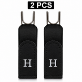 2Pcs Adjustable Buckleless Belt Hook Elastic Velcro Waist Buckle Waist Belt For