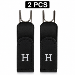 2Pcs Adjustable Buckleless Belt Hook Elastic Velcro Waist Buckle Waist Belt For