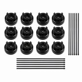 Universal Automotive Trim Removal Tool & Fastener Clip Set – Car Door Panel Pry Tools with Replacement Retainer Clips