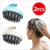 2-Piece Silicone Scalp Massager Shampoo Brush – Gentle Hair Washing & Scalp Massage Brush for Men, Women & Kids