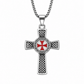 Cross Pendant Necklace – Vintage Christian Cross Necklace with Detailed Design, Religious Jewelry for Men & Women