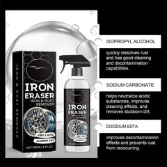 Iron Eraser Rust Remover Spray, Car Wheel Paint Brake Dust Fast Cleaner 120ML