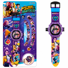 Kids Character Projection Toy Watch – Colorful Interactive Wristwatch with Projection Feature, Fun Novelty Gift for Children Ages 3+