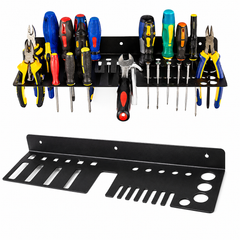 Tool Rail Rack Holder Screwdriver Organizer Wall Mount Hanger Shelf for Garage