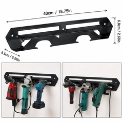 Universal Metal Tool Mounting Bracket – Heavy-Duty Wall-Mounted Organizer Holder for Power Tools & Workshop Storage