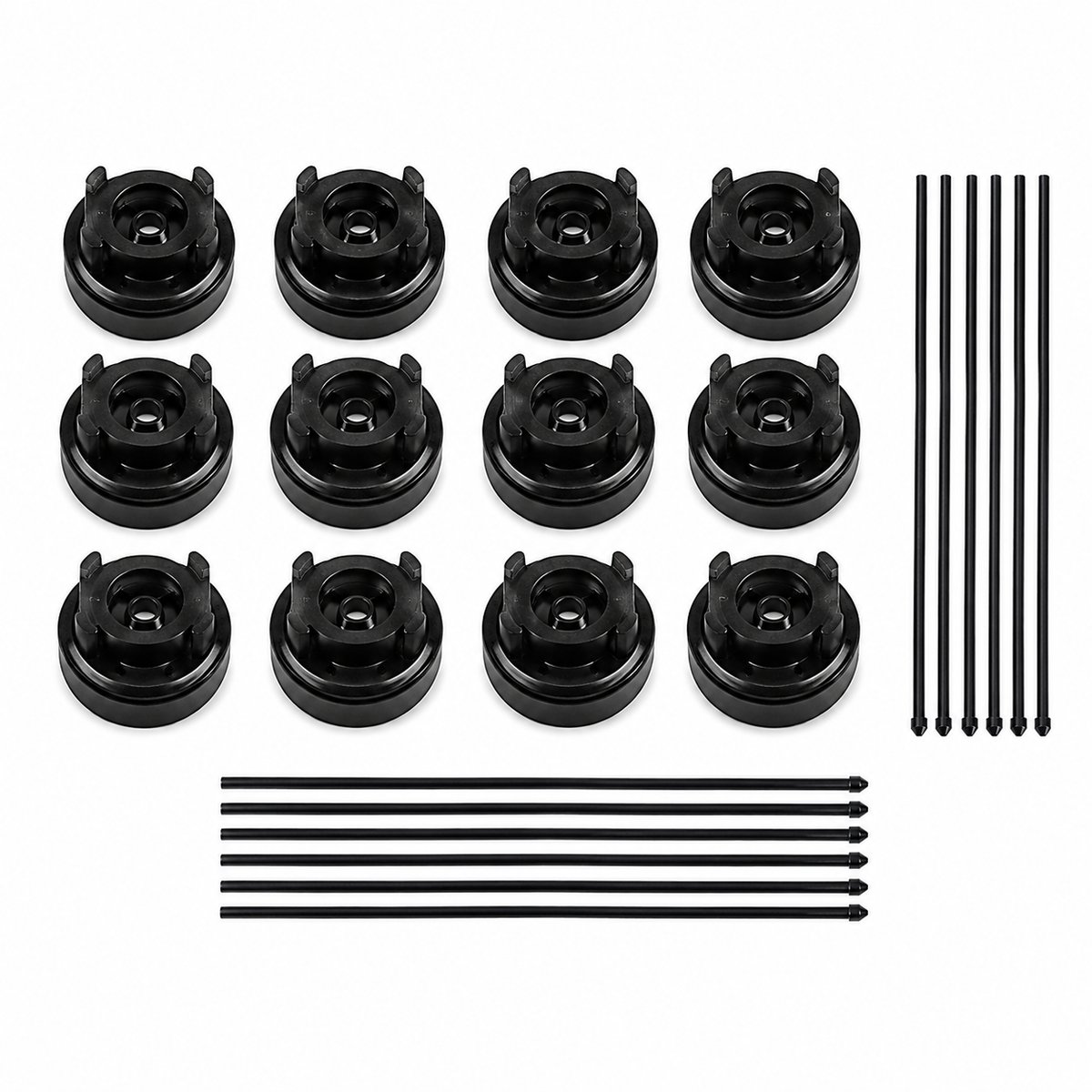 Universal Automotive Trim Removal Tool & Fastener Clip Set – Car Door Panel Pry Tools with Replacement Retainer Clips
