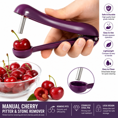 Cherry Pit Remover Olive Pitter Seed Corer Tool Kitchen Fruit Gadget
