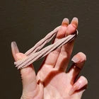 50-Piece Elastic Hair Ties for Women & Girls – Stretchy No-Crease Hair Bands, Assorted Colors