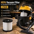 2PC Washable HEPA Vacuum Filter For DeWalt DCV580 DCV581H DCV5801H